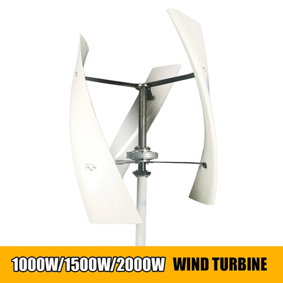 Desain Blade Melengkung Output Daya Turbin Angin Vertikal 5KW 120V IP54 Residential Vawt
