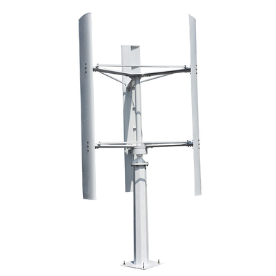 5KW Kecil H Vertikal Turbin Angin Aluminium Alloy Blade Desain VAWT Untuk Sistem Hibrida