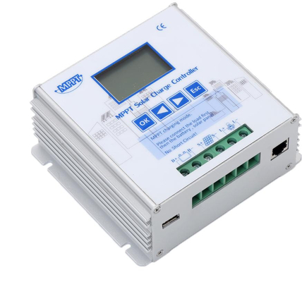 Sistem Off Grid MPPT Pengisi Daya Baterai Surya 30A 12V 24V Untuk Panel Surya