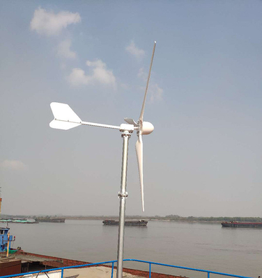 IP54 Horizontal Wind Turbine Residential Wind Power Getaran Rendah