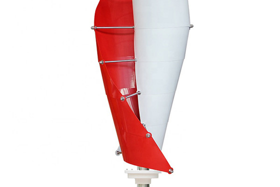 Turbin Angin Spiral Kecepatan Angin Kebisingan Rendah 24V 400W Multi Warna Energi Terbarukan Gratis
